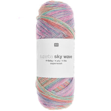 Load image into Gallery viewer, Rico Superba Sky Waves 4 ply Sock Wool - 4 Colours