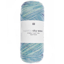 Load image into Gallery viewer, Rico Superba Sky Waves 4 ply Sock Wool - 4 Colours