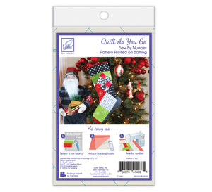 Quilt As you go by June Tailor - Squares Stocking