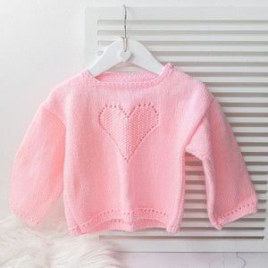 Little Sweet Heart Jumper - Knitting Kit
