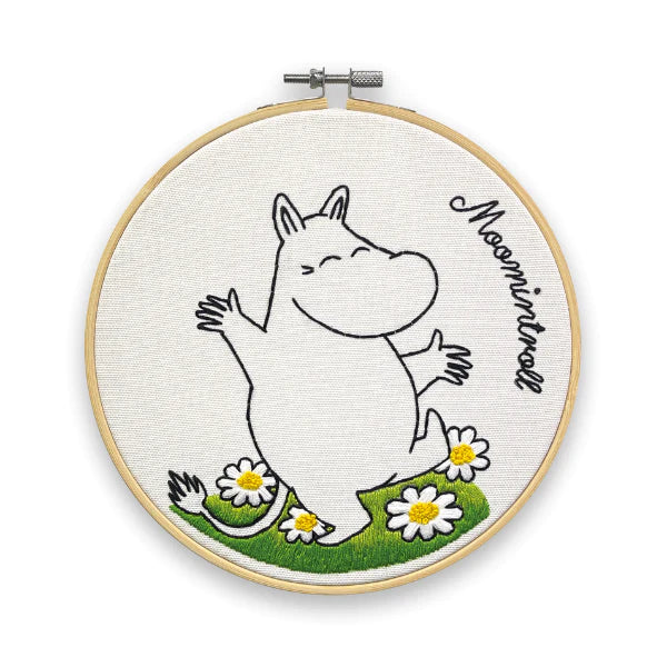 The Crafty Kit Company Embroidery Kit - MOOMINS - Moomintroll Dancing