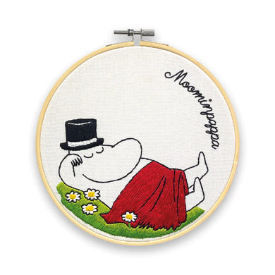 The Crafty Kit Company Embroidery Kit - MOOMINS - Moominpappa Snoozing