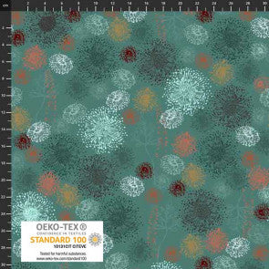 Essence of Peace - Teal - 100% Cotton