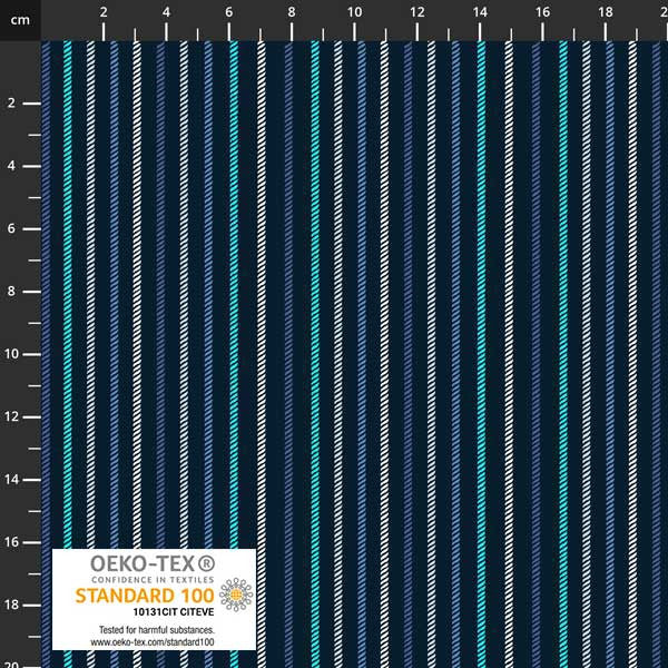 Sea the Ocean - Stripes - 100% Cotton