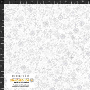 Christmas Snowflakes & Stars - 100% Cotton