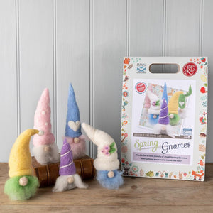 The Crafty Kit Company - Spring Gnomes Needle Felting Kit