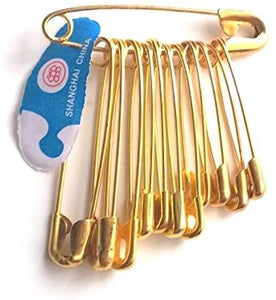Safety Pins - Bunch of 12 assorted