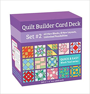 Quilt Builder Card Deck - Set 2 - 40 New Blocks & 8 New Layouts