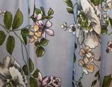 Load image into Gallery viewer, Blue/Grey Floral Georgette