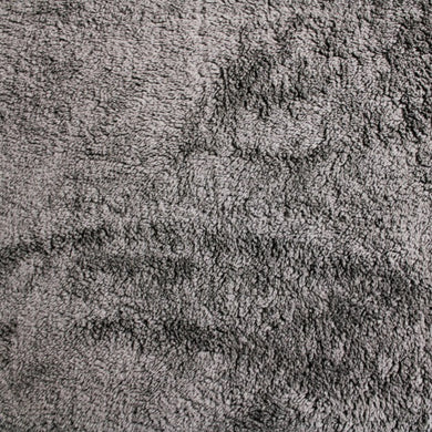 Remnant - Supersoft Sherpa Fleece Fabric - Grey
