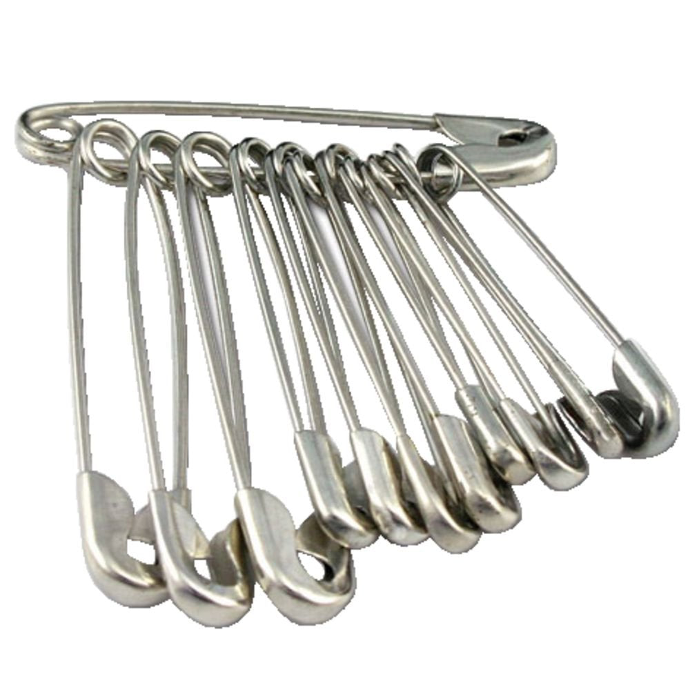 Safety Pins - Bunch of 12 assorted
