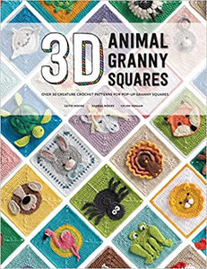 3D Animal Granny Squares, 30 patterns - Crochet