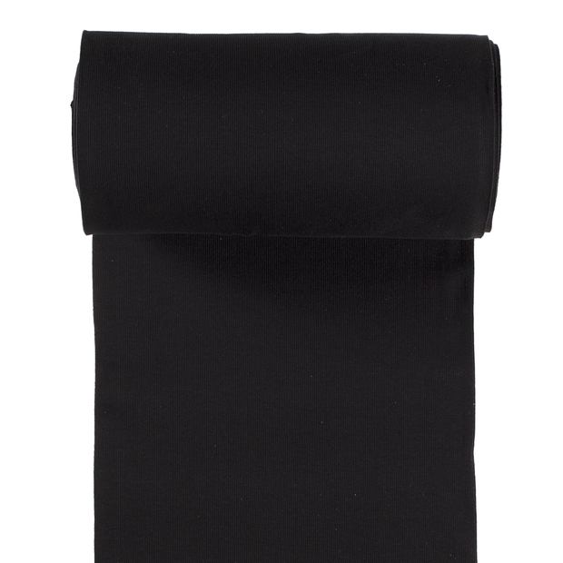 Cotton Jersey - Ribbed - Black
