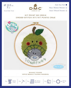 DMC Me To You Cross Stitch Kit - Apple Beanie