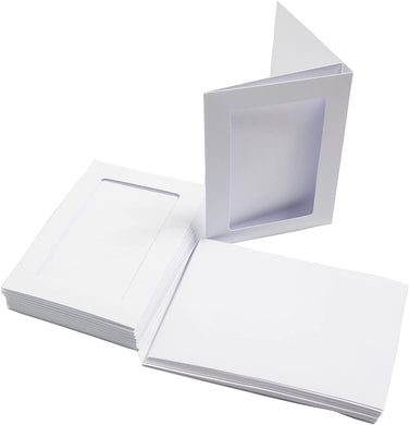A6 3 Fold Rectangular Aperture Card with Envelope