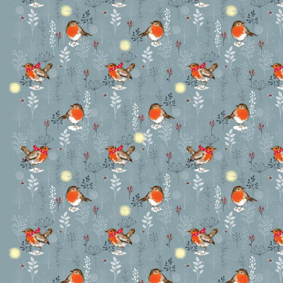 Christmas - Winter Moon - Robin - 100% Cotton
