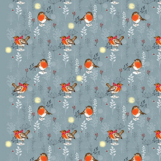 Christmas - Winter Moon - Robin - 100% Cotton