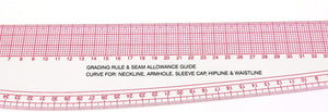 Ruler - French Curve with grading rule - Sew Easy