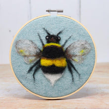 Load image into Gallery viewer, The Crafty Kit Company - Bee in a Hoop Needle Felting Kit