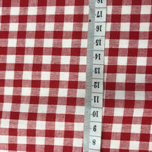 Load image into Gallery viewer, Gingham - 100% Cotton - Red