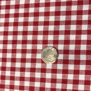 Gingham - 100% Cotton - Red