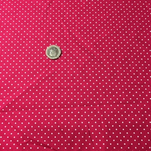 Pin Spot - 100% Cotton - Cherry