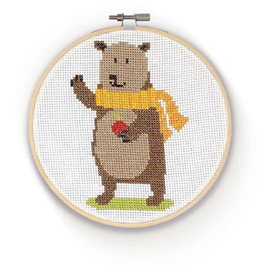 The Crafty Kit Company Cross Stitch - Bear
