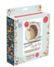 Load image into Gallery viewer, The Crafty Kit Company Cross Stitch - Hedgehog