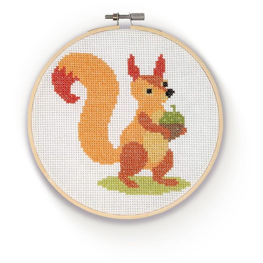 The Crafty Kit Company Cross Stitch - Squirrel