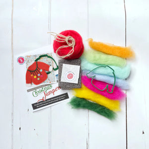 The Crafty Kit Company - Christmas Jumper Needle Felting Kit