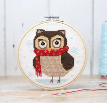 Load image into Gallery viewer, The Crafty Kit Company Cross Stitch - Winter Owl