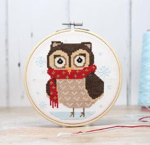 The Crafty Kit Company Cross Stitch - Winter Owl