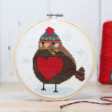 Load image into Gallery viewer, The Crafty Kit Company Cross Stitch - Robin