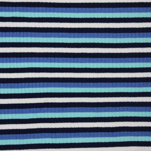 Viscose Jersey Fabric - Blue Stripe