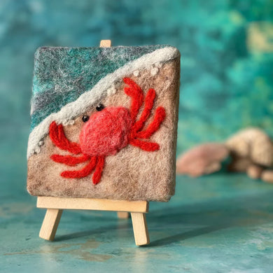 The Crafty Kit Company - Under The Sea - Crab - Needle Felting Kit