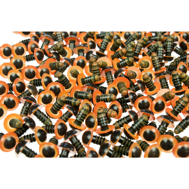 Safety Eyes for toy making - Amber