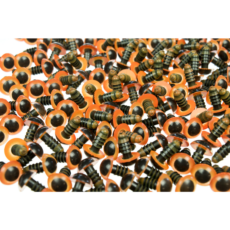 Safety Eyes for toy making - Amber