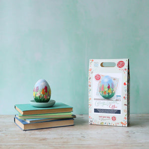 The Crafty Kit Company - Cottage Garden Egg Needle Felting Kit
