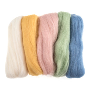 Needle Felting Wool Roving - Mixed Bags - 50gm