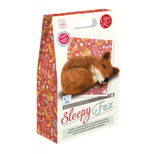 Load image into Gallery viewer, The Crafty Kit Company - Sleepy Fox Needle Felting Kit