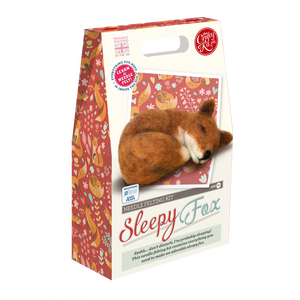 The Crafty Kit Company - Sleepy Fox Needle Felting Kit