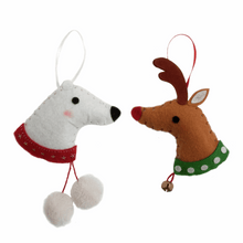 Load image into Gallery viewer, Christmas Deer &amp; Polar Bear Sewing Kit