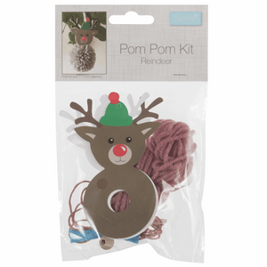 Christmas Reindeer Pom Pom Decoration Kit