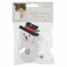 Load image into Gallery viewer, Christmas Snowman Pom Pom Decoration Kit