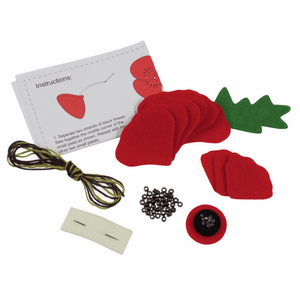 Poppy Brooch Sewing Kit