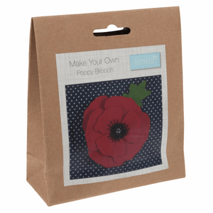 Poppy Brooch Sewing Kit