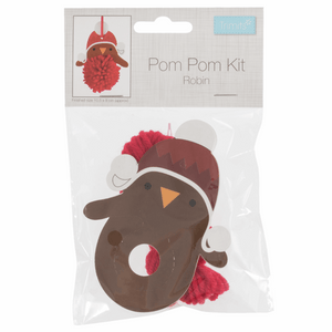 Christmas Robin Pom Pom Decoration Kit