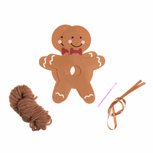 Load image into Gallery viewer, Gingerbread Man Pom Pom Decoration Kit