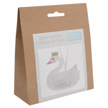 Load image into Gallery viewer, Swan with a Crown Sewing Kit