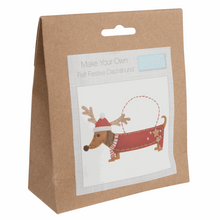 Load image into Gallery viewer, Christmas Daschund Sewing Kit